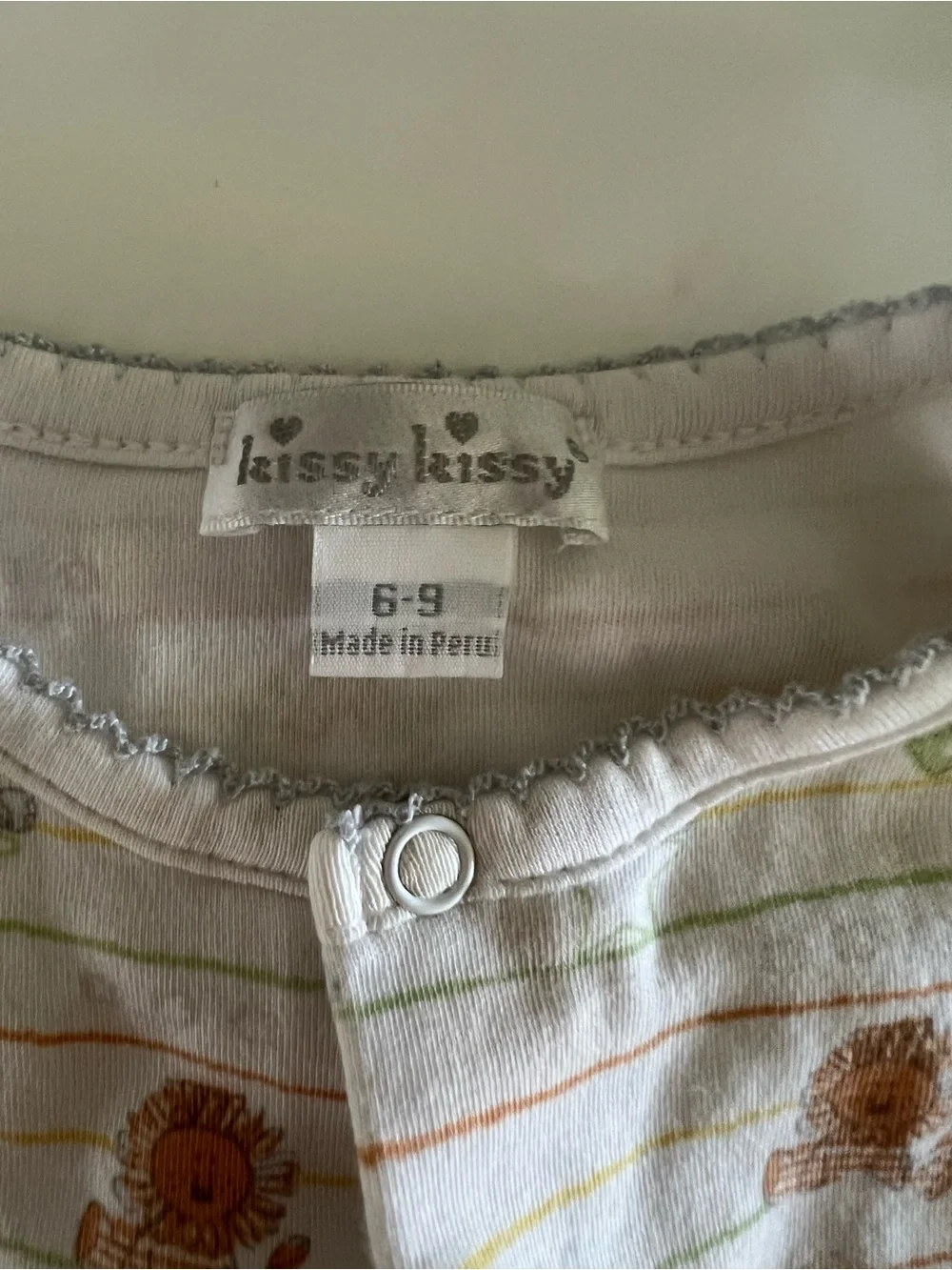 Kissy Kissy Baby Animal Print Footed Sleeper 6-9M